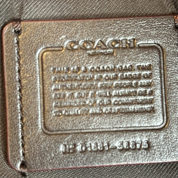 Coach Prairie Satchel In Signature Jacquard In Good Used Condition W Tag & Strap - Picture 8 of 10